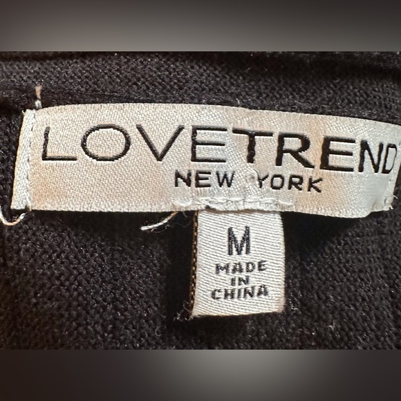 Love Trend Long Black Open Cardigan - Picture 4 of 4